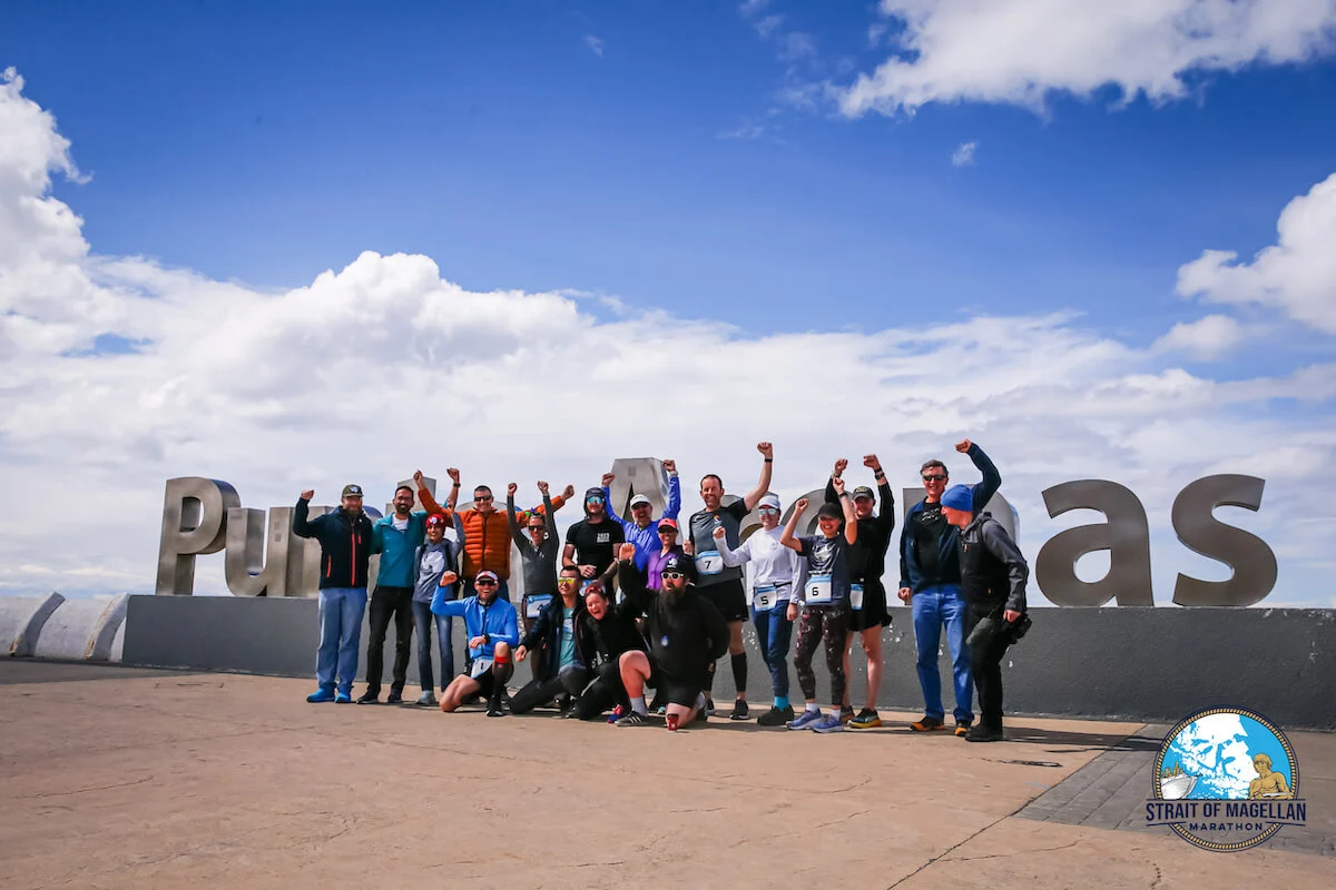 Strait of Magellan Marathon participants in Punta Arenas